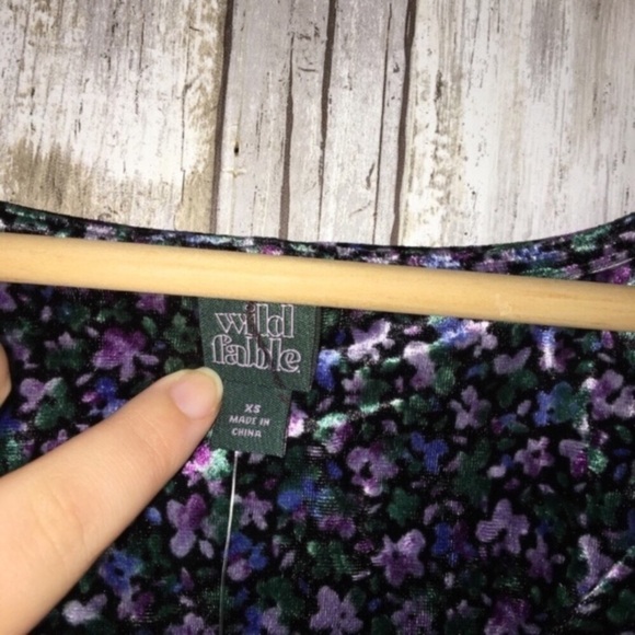 NWT Wild Fable Purple Floral Dress - Picture 5 of 6